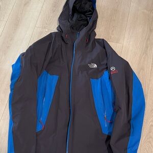 The North Face Men's Black and Blue Outdoor Jacket